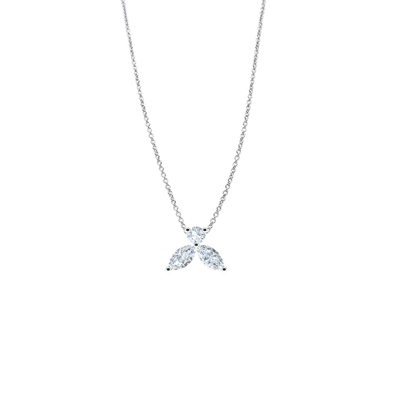 Necklace Solitaire Little Bee Grand - White Gold 18k