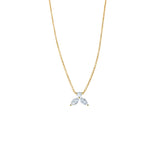 Halskette The Little Bee XS - Gelbgold 18 K