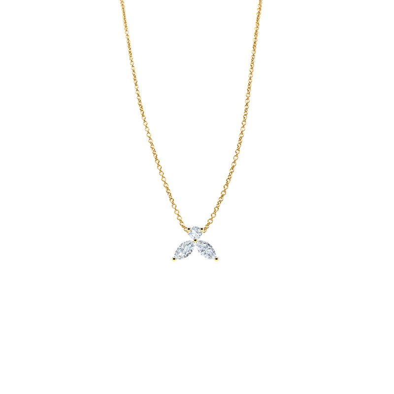 Halskette The Little Bee XS - Gelbgold 18 K