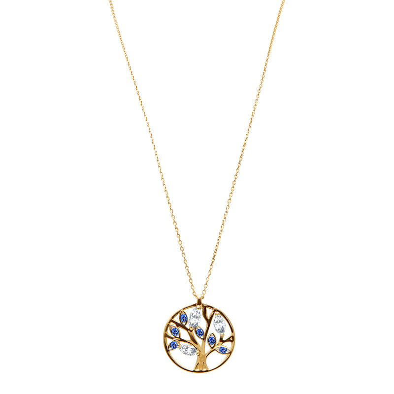 Collier Grand Arbre de Vie Estival - or jaune 18k