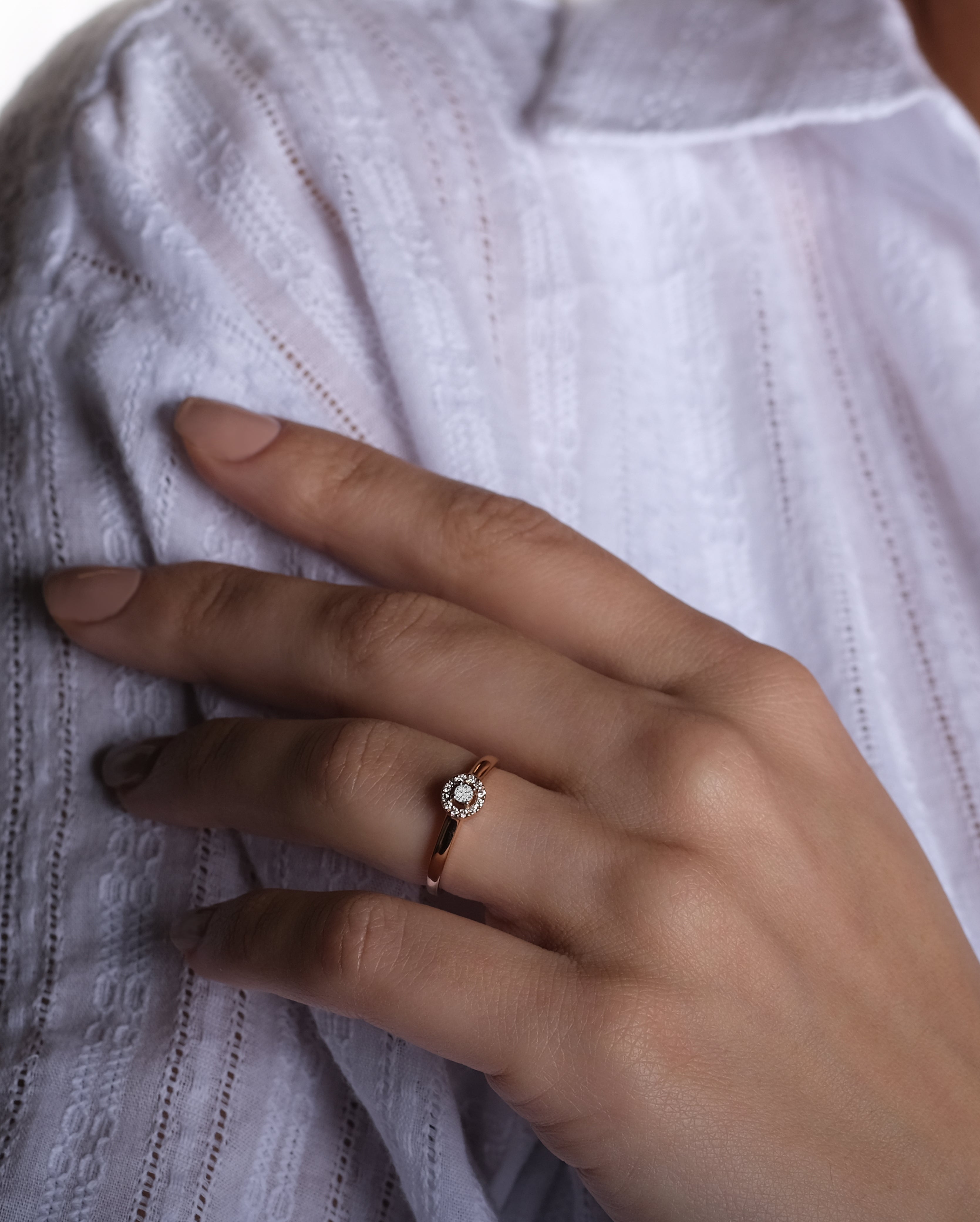Bague AA-296- or rouge 18k - AGUADEORO