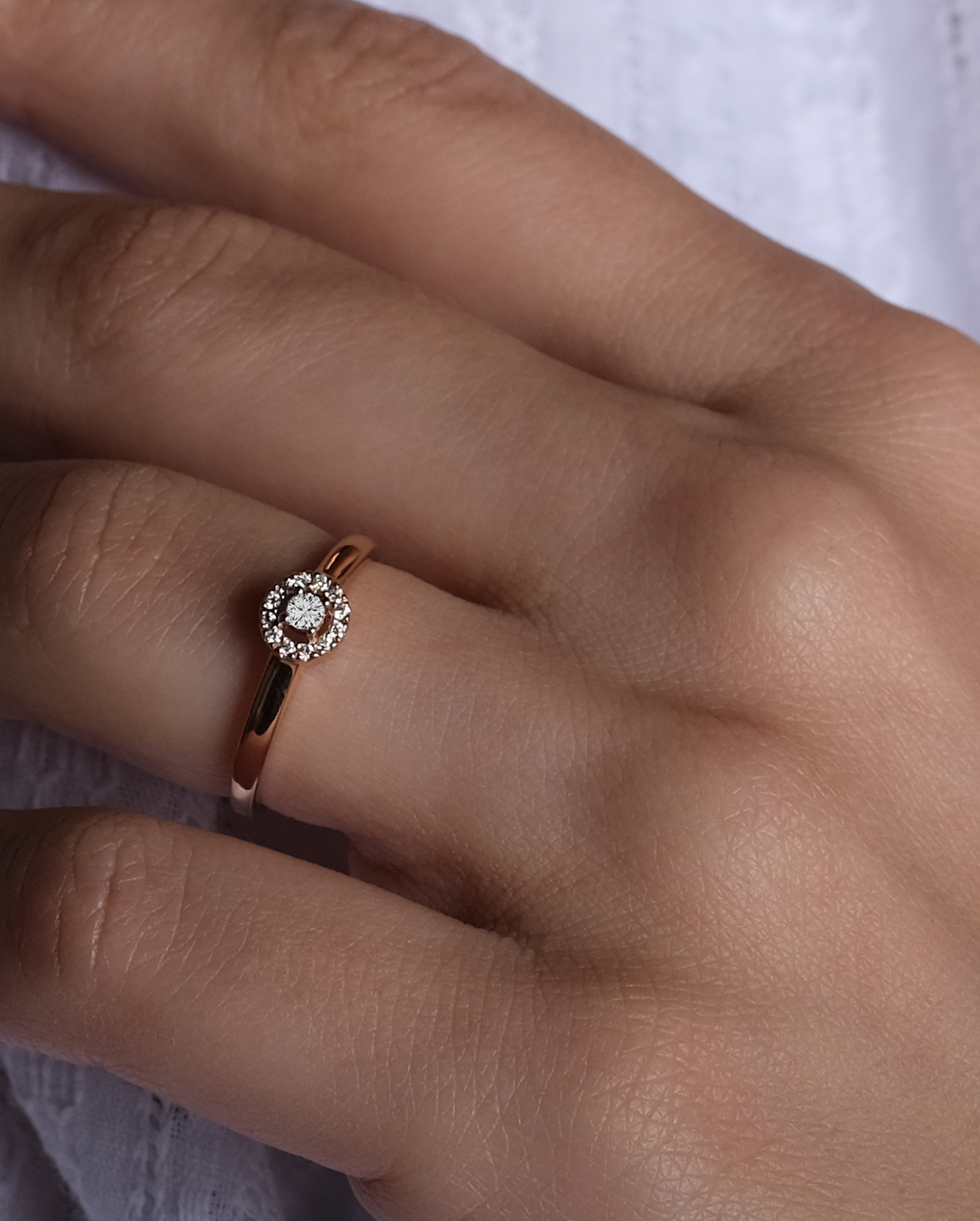 Bague AA-296- or rouge 18k - AGUADEORO