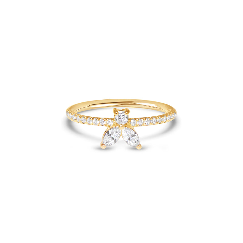The Fancy Little Bee  0.39 carat - or jaune 18k