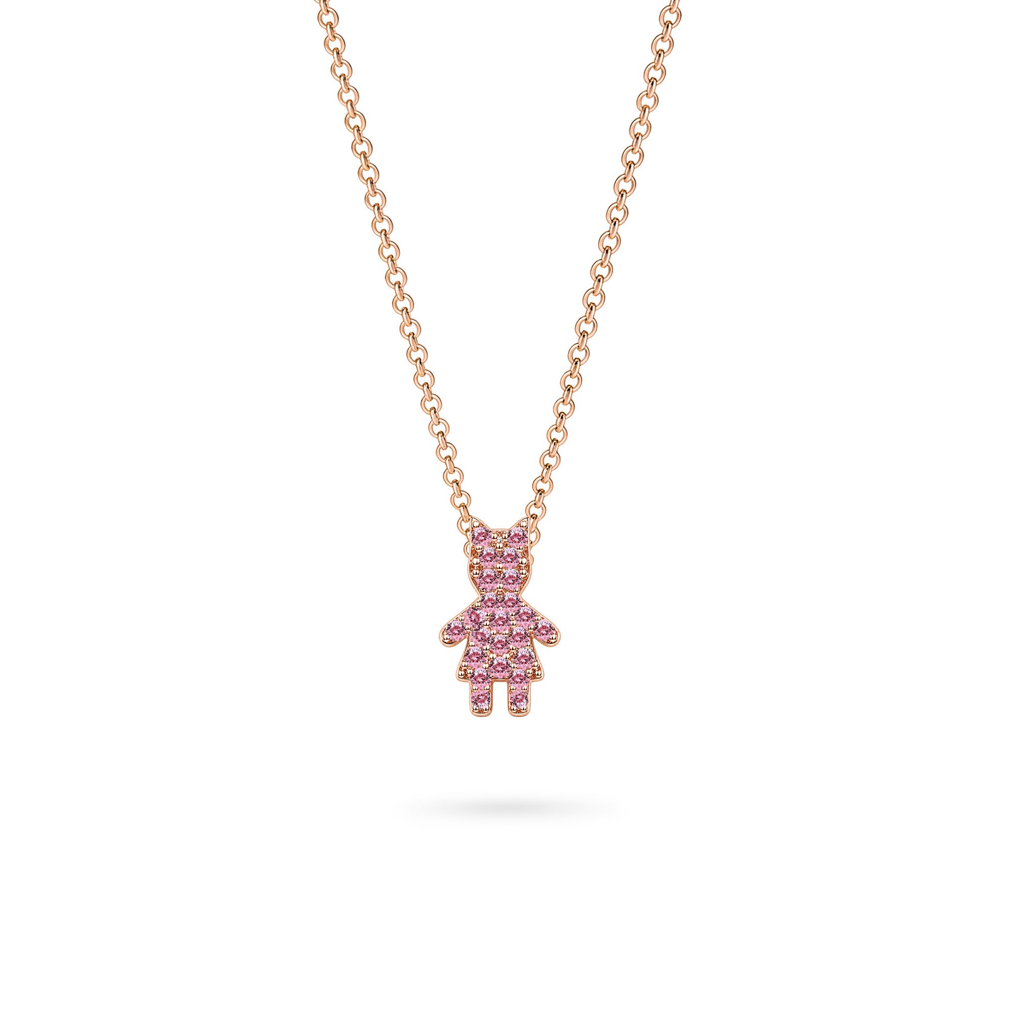 Necklace L’Enfant Étoilé Fille Diamonds – 18k Red Gold 
