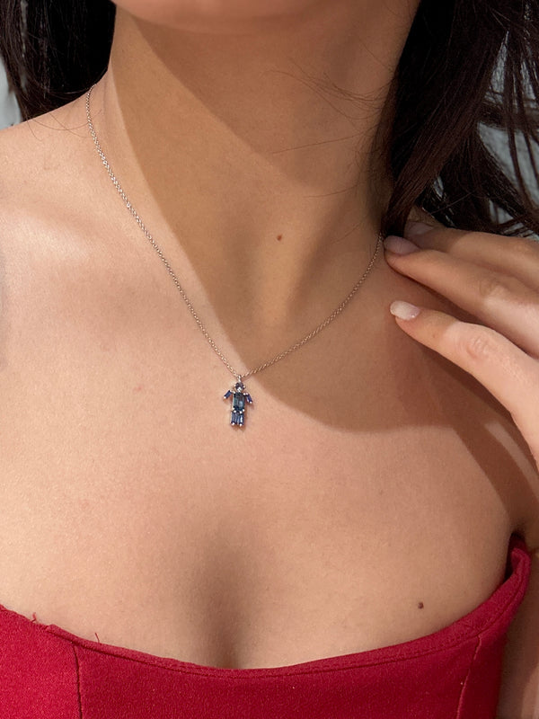 Necklace CH-497 - 18k White gold