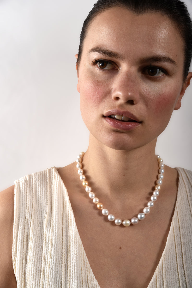 Multicolor freshwater pearls necklace