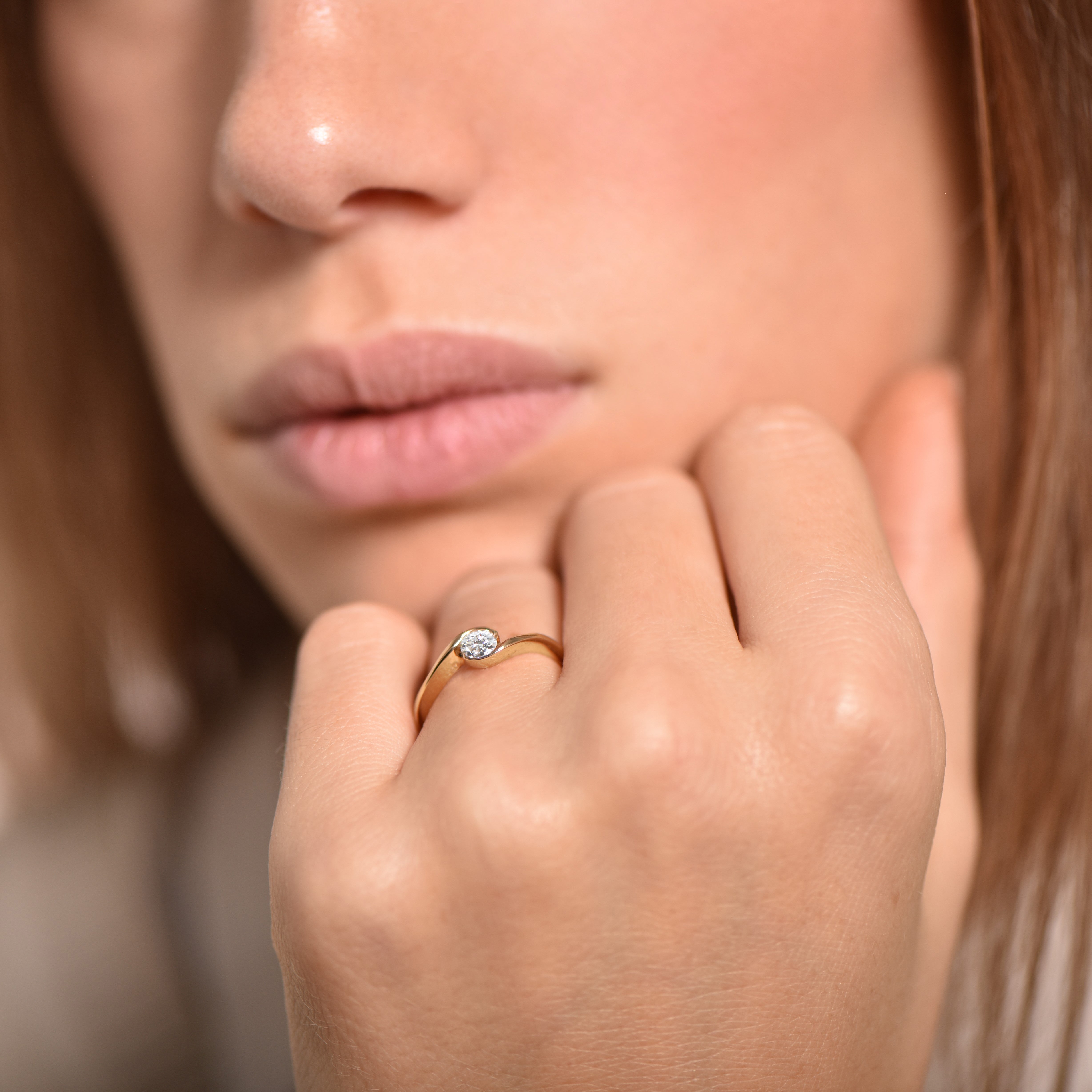Un Petit Twist 0.25 carats - or jaune 18k - AGUADEORO