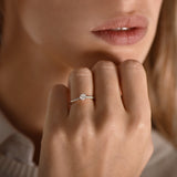 The Fancy V-shape M 0.30 carats - White Gold 18k