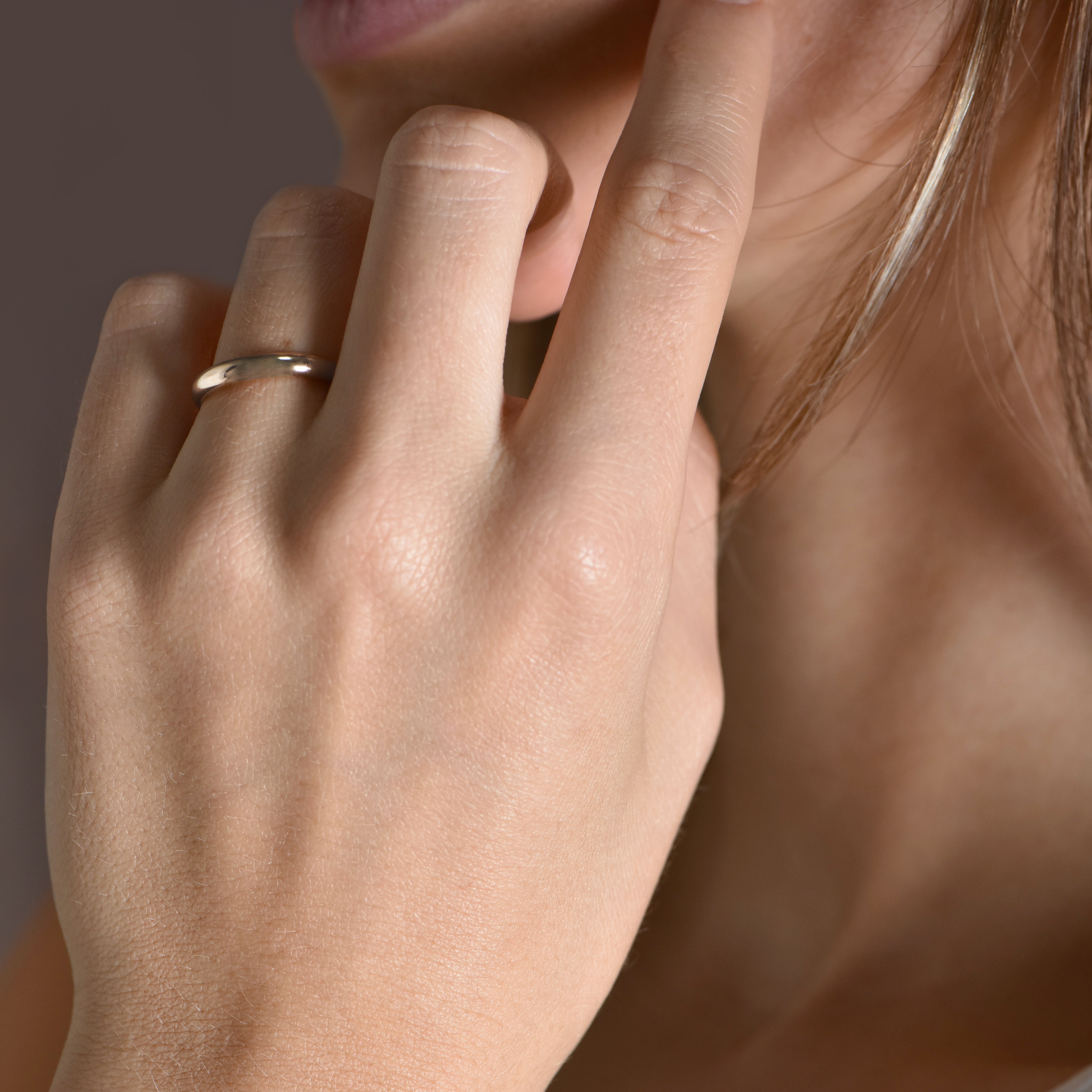 The Curvy 3.0 mm - platine 950 - AGUADEORO