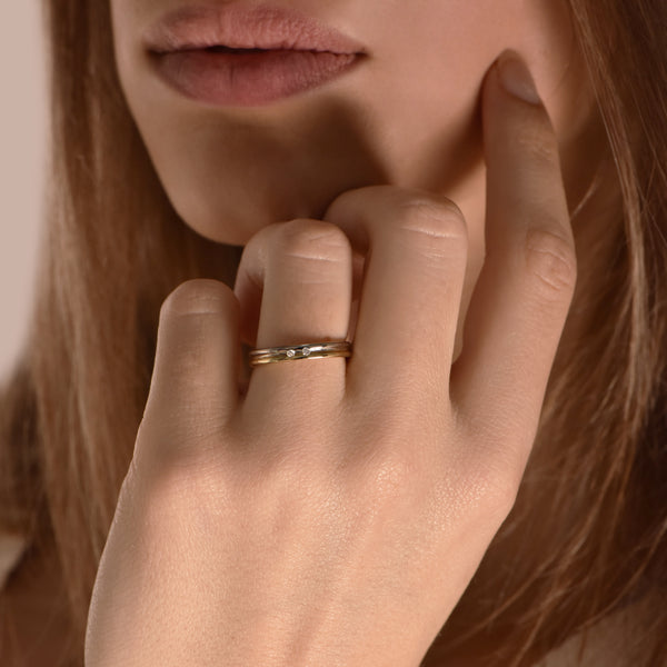 The Fancy Union of Two Souls - or blanc et or jaune 18k - AGUADEORO