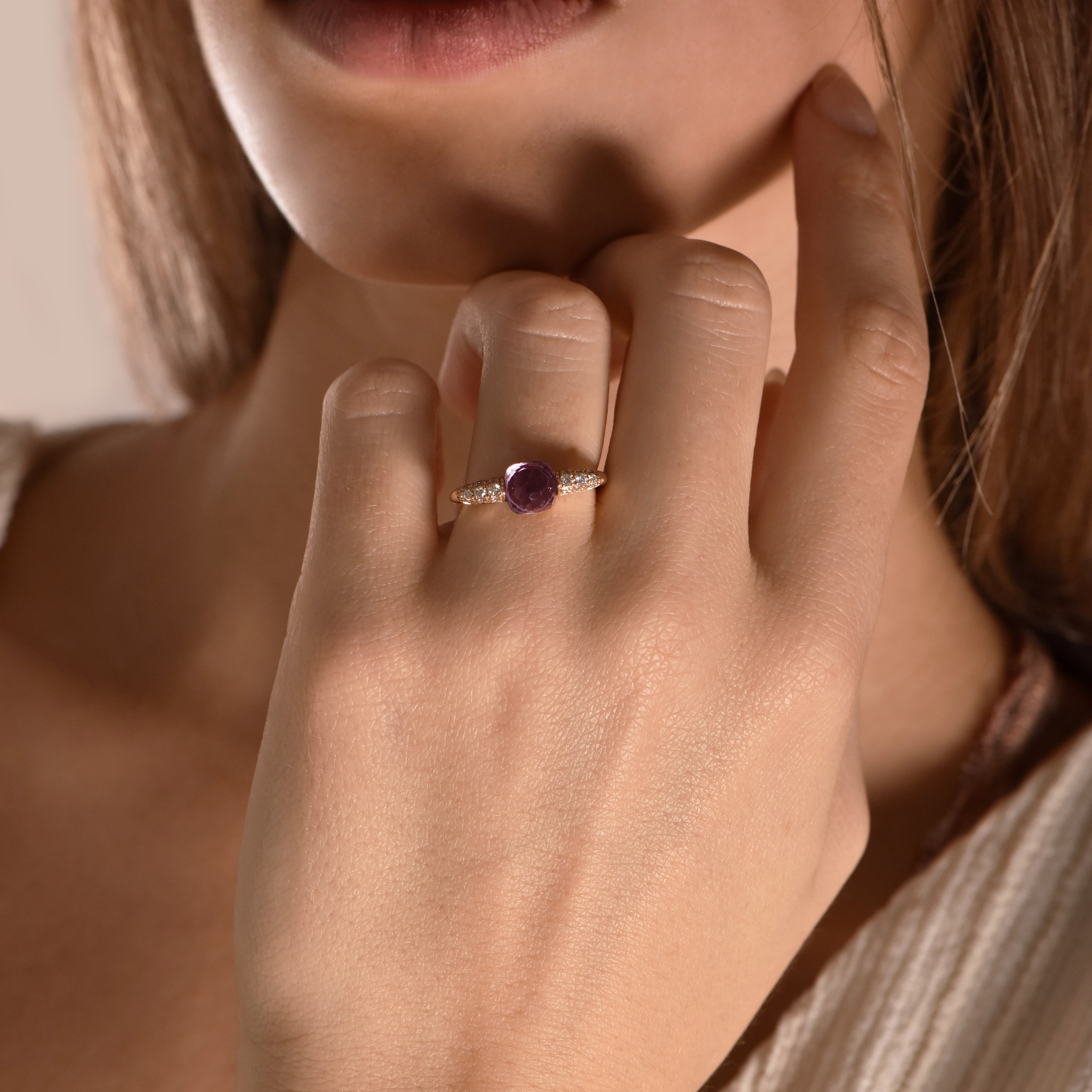 The Raspberry Ring - or rouge 18k - AGUADEORO