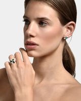 Boucles d'oreilles Wild Forest - or Jaune 18k