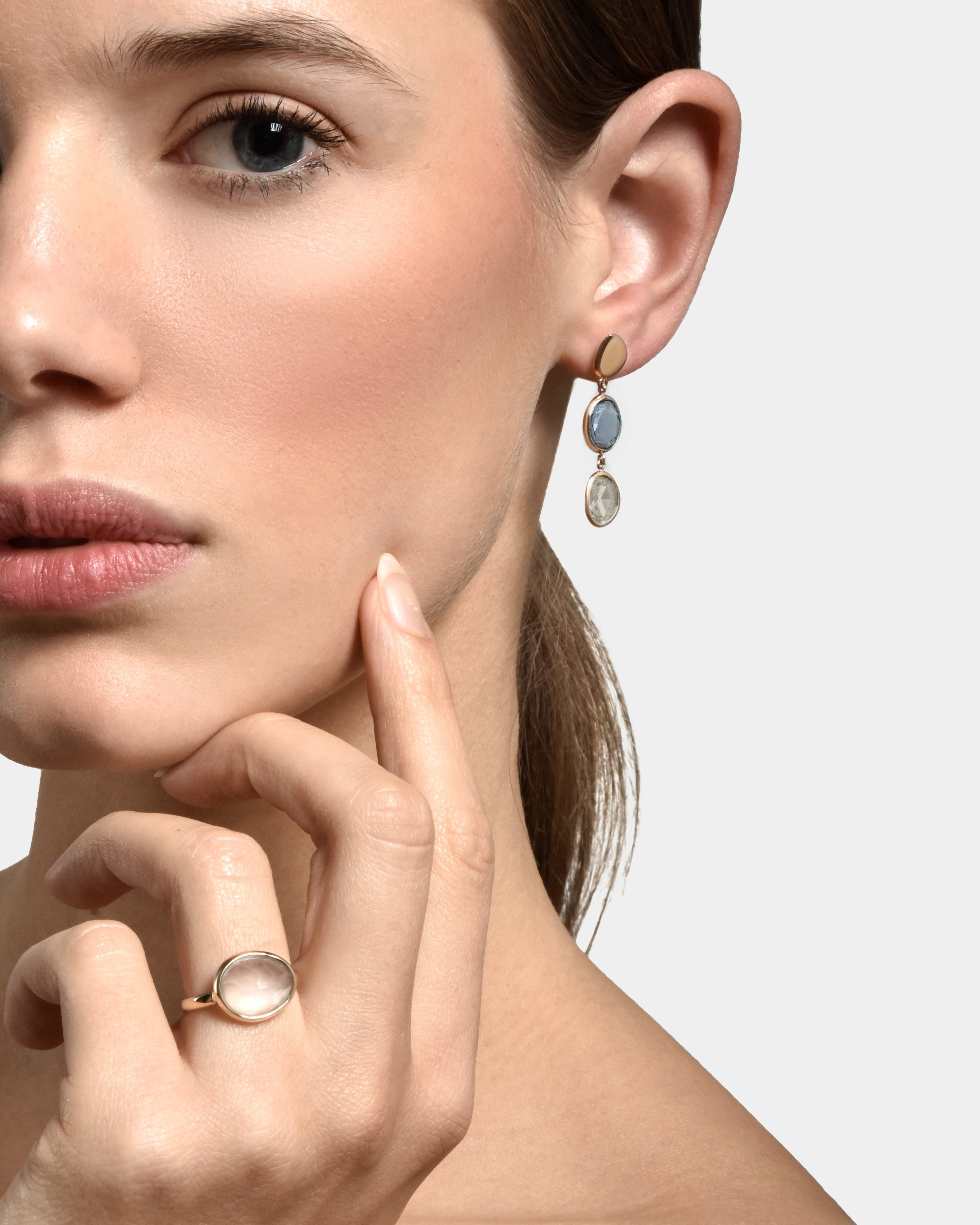 Ohrringe Océane – 18 Karat Gelbgold