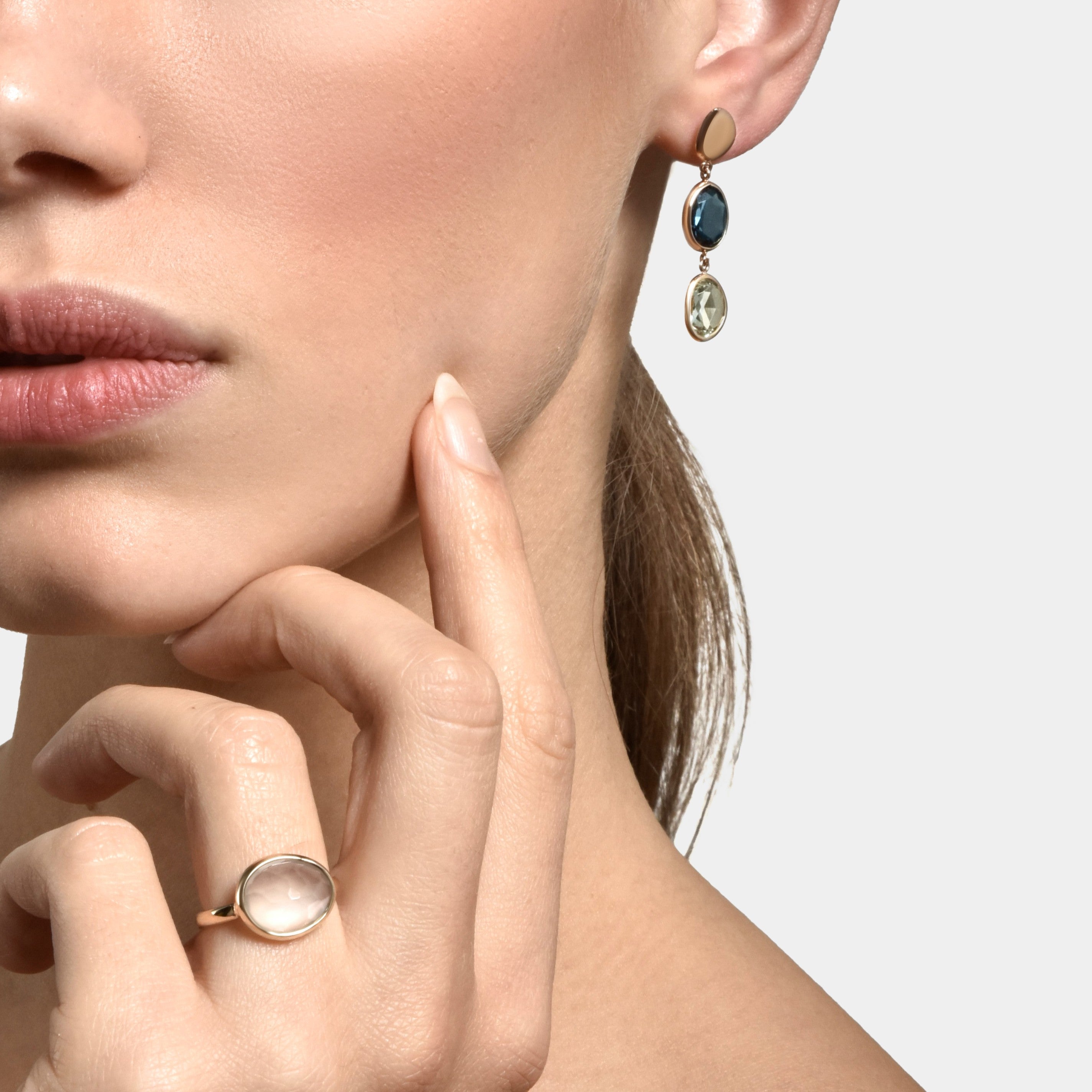 Boucles d'oreilles Océane – 18 Karat Gelbgold