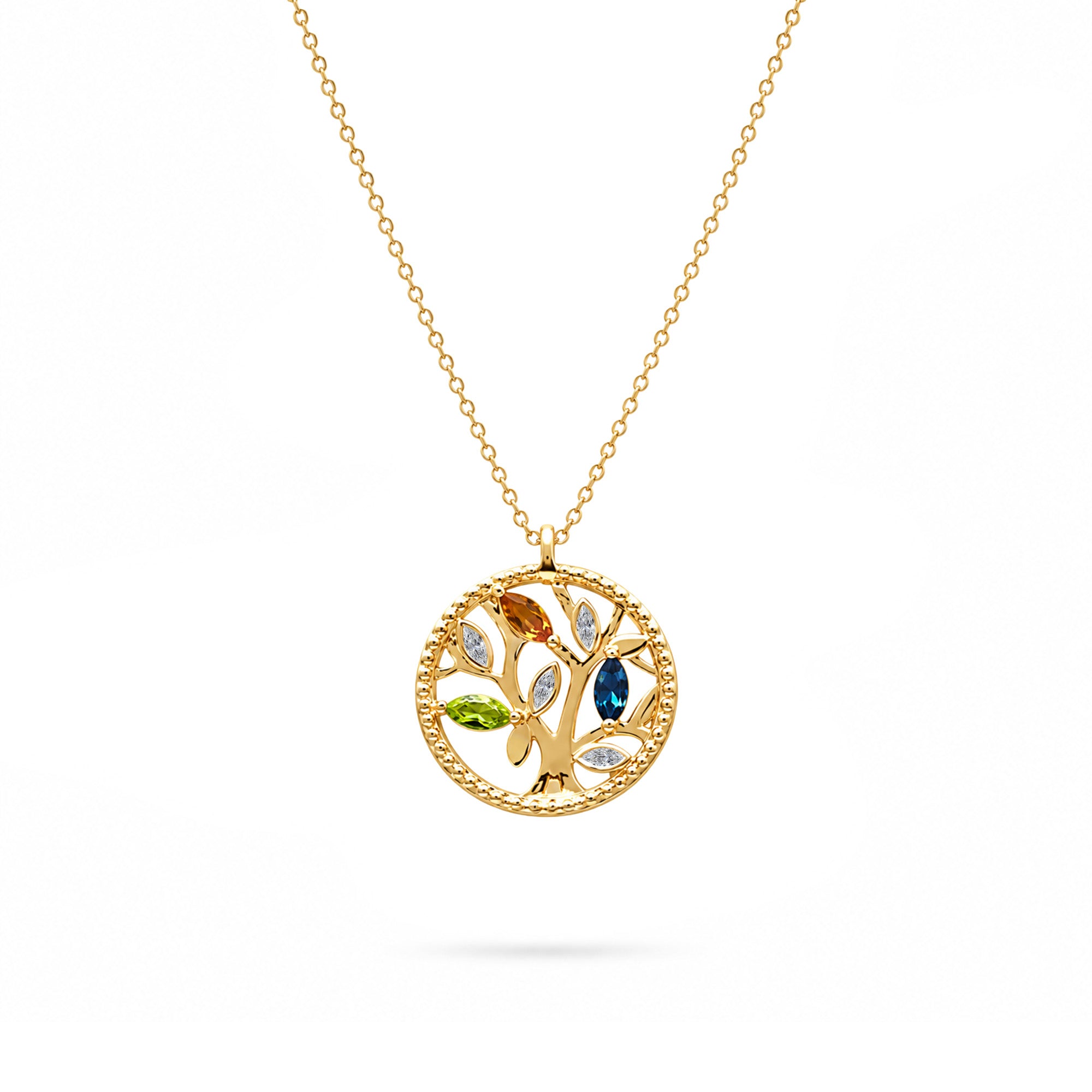 Necklace Tree of Life Color - Yellow Gold  18k
