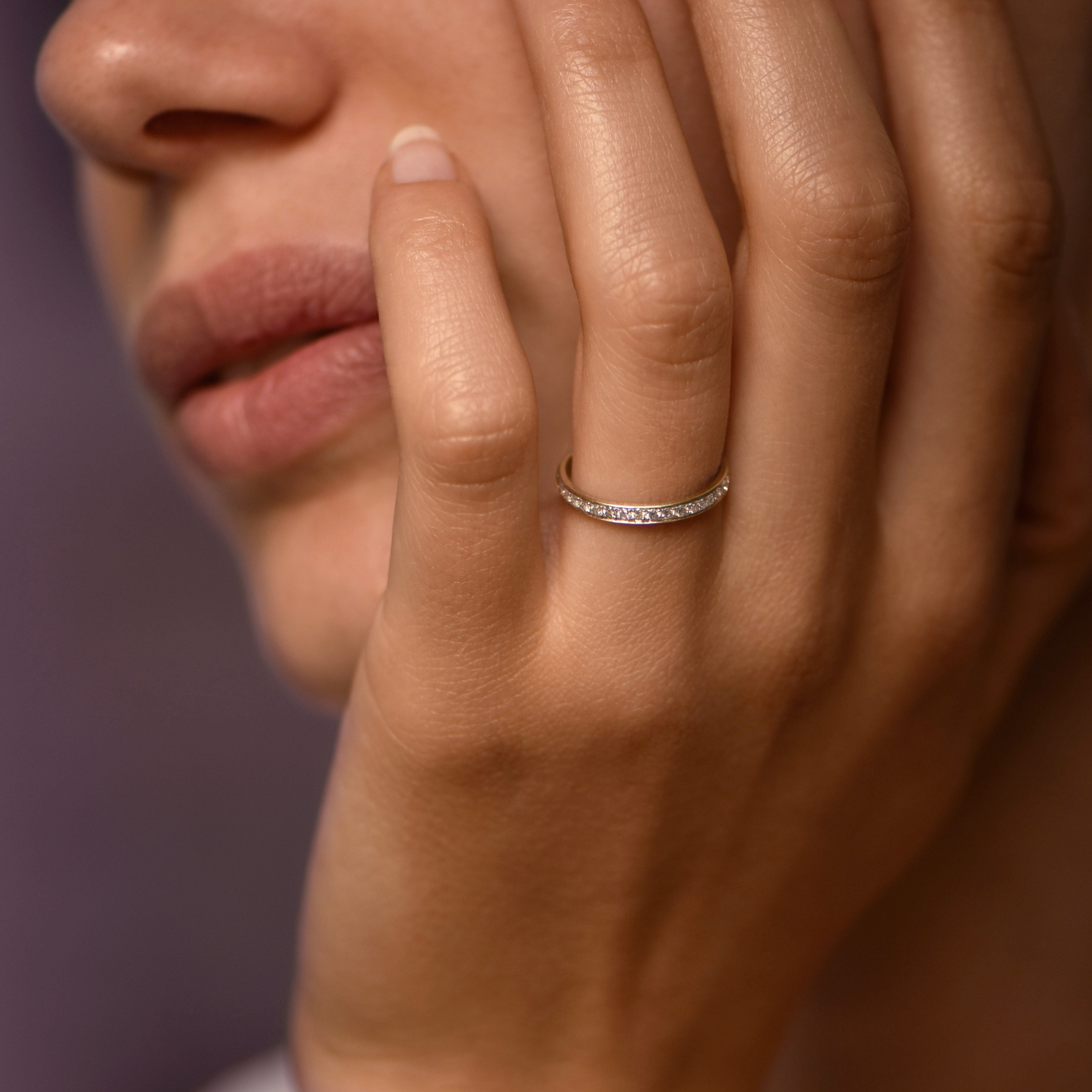 Rainbow Petite - or blanc 18k - AGUADEORO