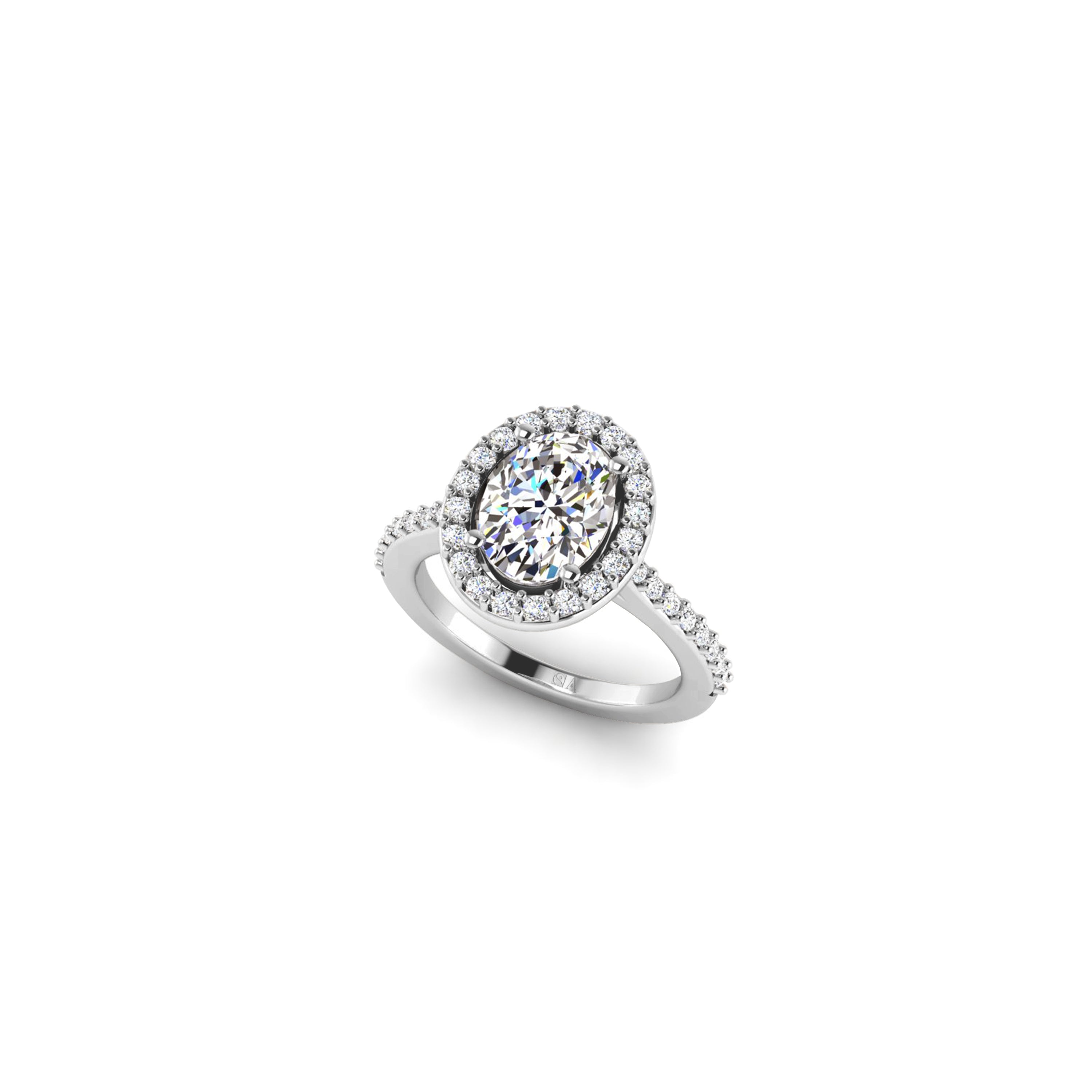 The Temple of Saturn 1.00 carats - or blanc 18k - AGUADEORO