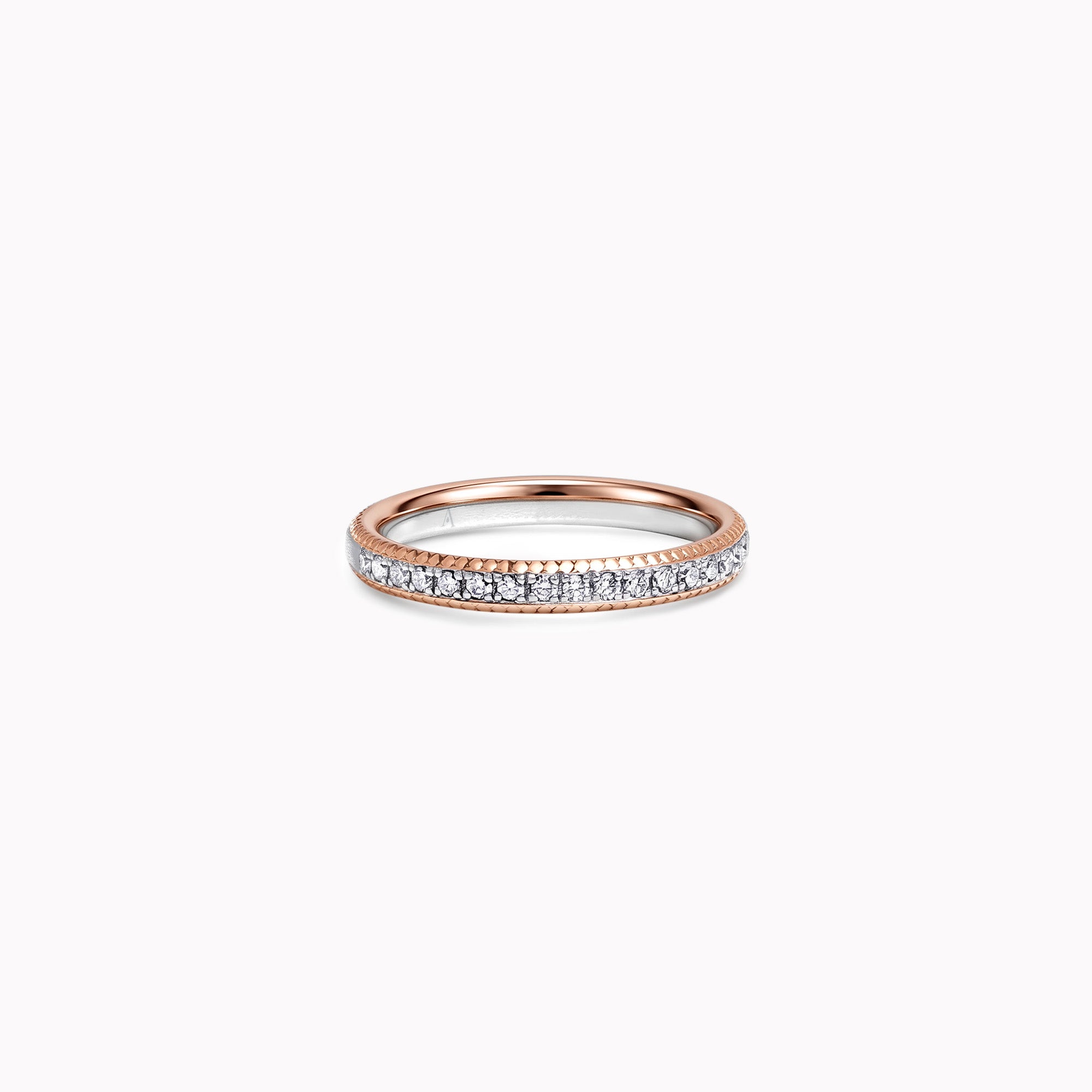 The Bicolor Infinity Thousand Prongs - Red Gold 18k