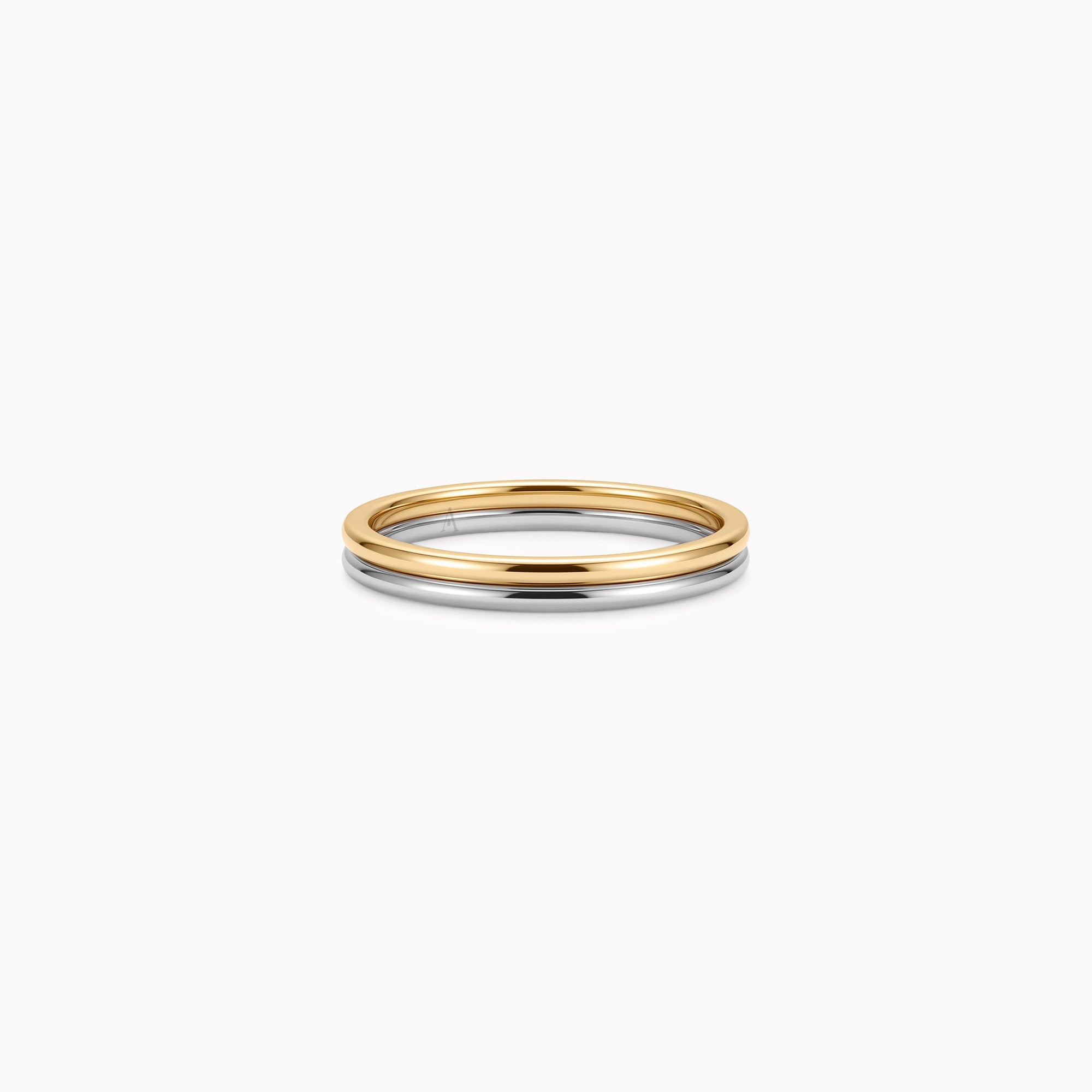 The Union of Two Souls – Weissgold und Gelbgold 18 K