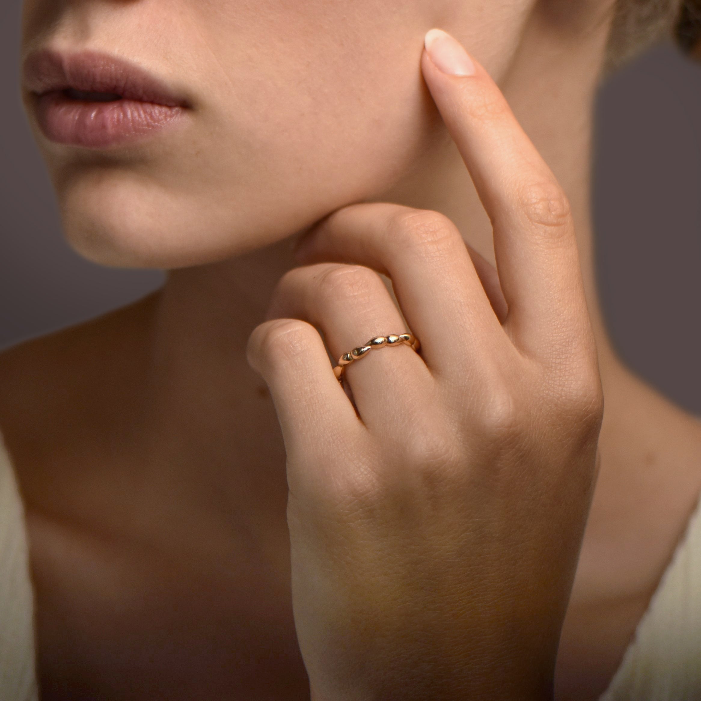 Tresa Drops - or rouge 18k - AGUADEORO