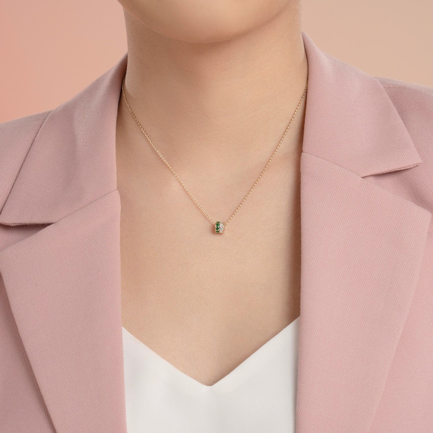 Halskette  Rainbow - Gelbgold18k