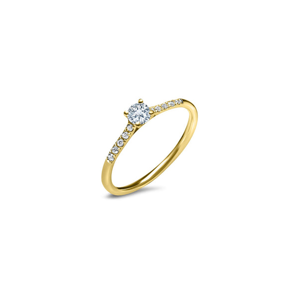 The Fancy V-shape 0.15 carats - Yellow Gold 18k