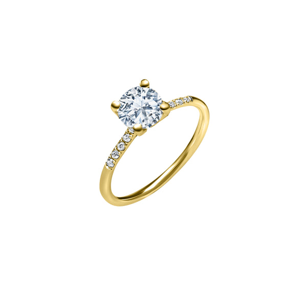 The Fancy V-shape 0.75 carats - Yellow Gold 18k