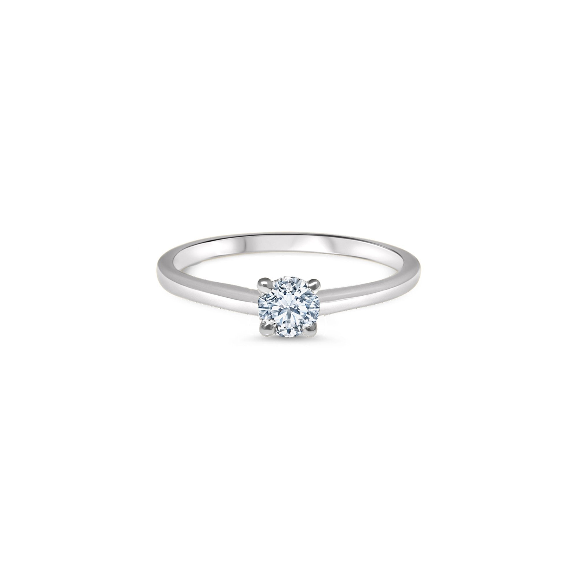 The V-Shape M 0.30 carats - or blanc 18k - AGUADEORO