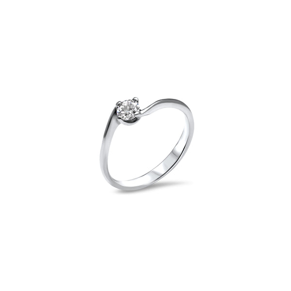 Twist and Shout 0.20 carats - White Gold 18k