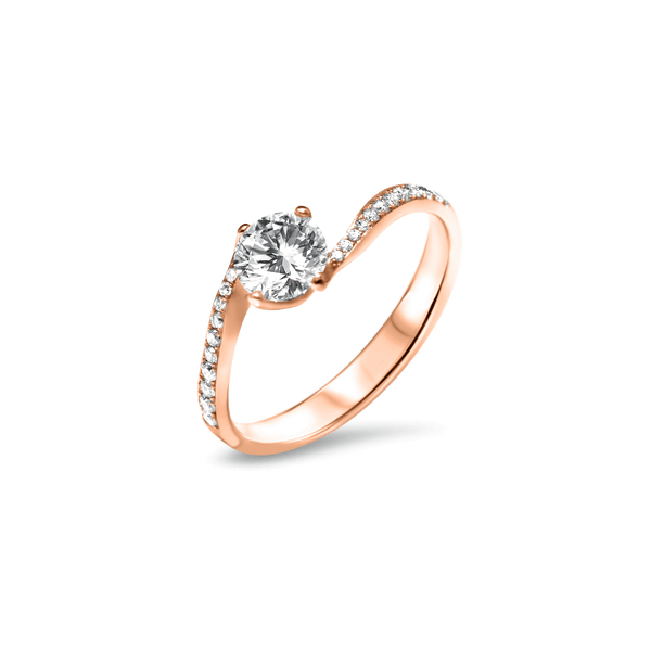 Fantastic Twist and Shout  - 1.00 carat - Red Gold 18k
