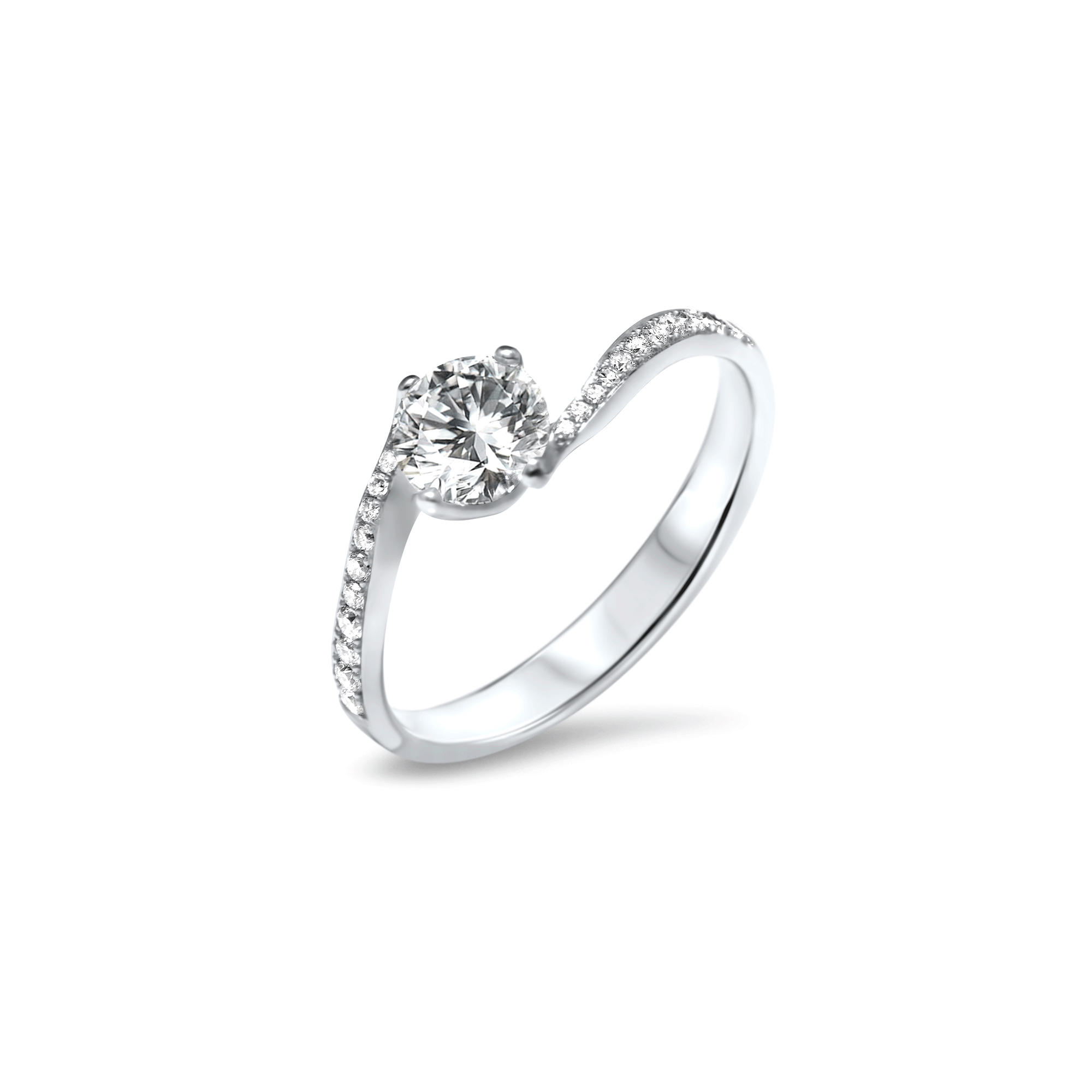 Fantastic Twist and Shout  - 1.00 carat - or blanc 18k - AGUADEORO