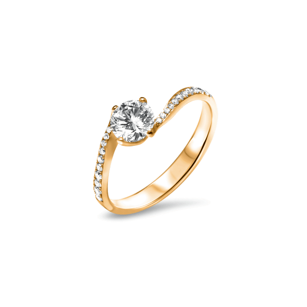 Fantastic Twist and Shout  - 1.00 carat - Yellow Gold 18k