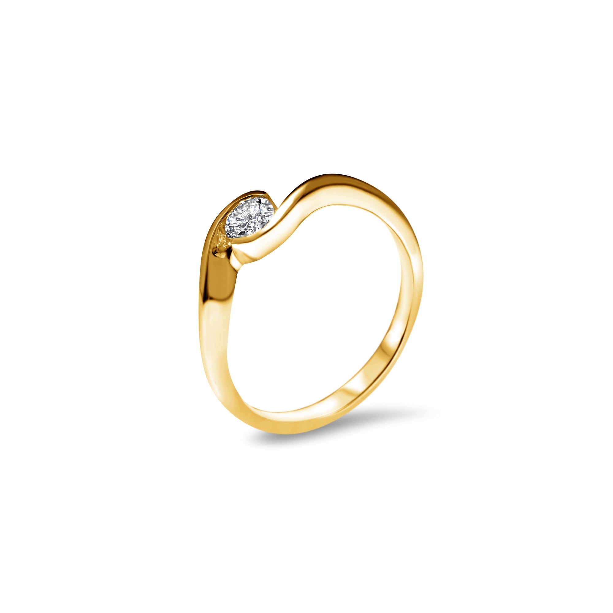 Un Petit Twist 0.25 carats - or jaune 18k - AGUADEORO