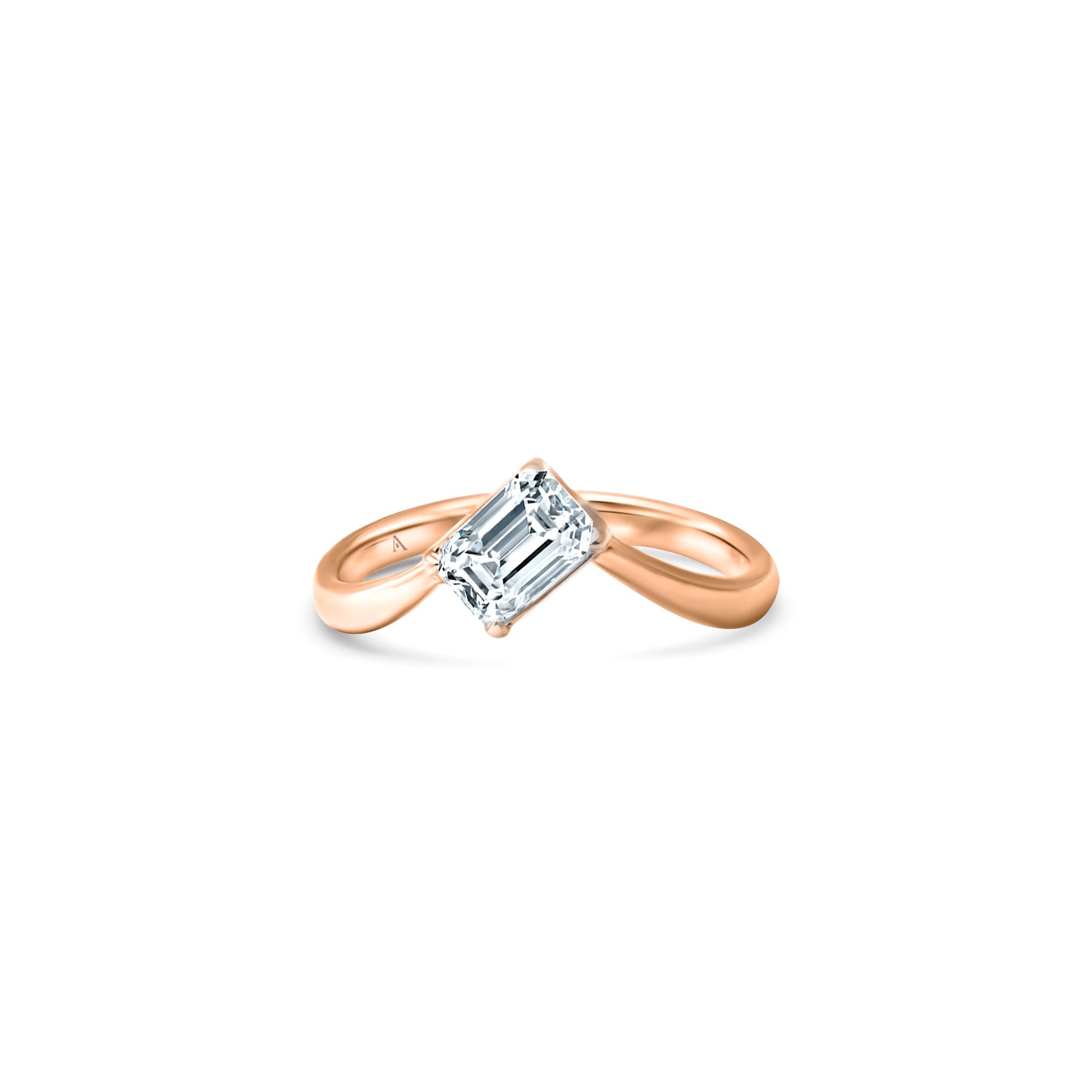 The Little Ice Skating Girl 0.65 carats - or rouge 18k - AGUADEORO