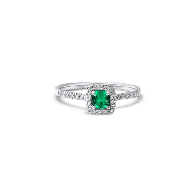 The Little Green Square 0.50 carats - platine 950