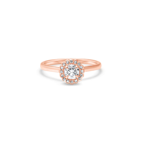The Light Flowering Lady 0.40 carats - Red Gold 18k