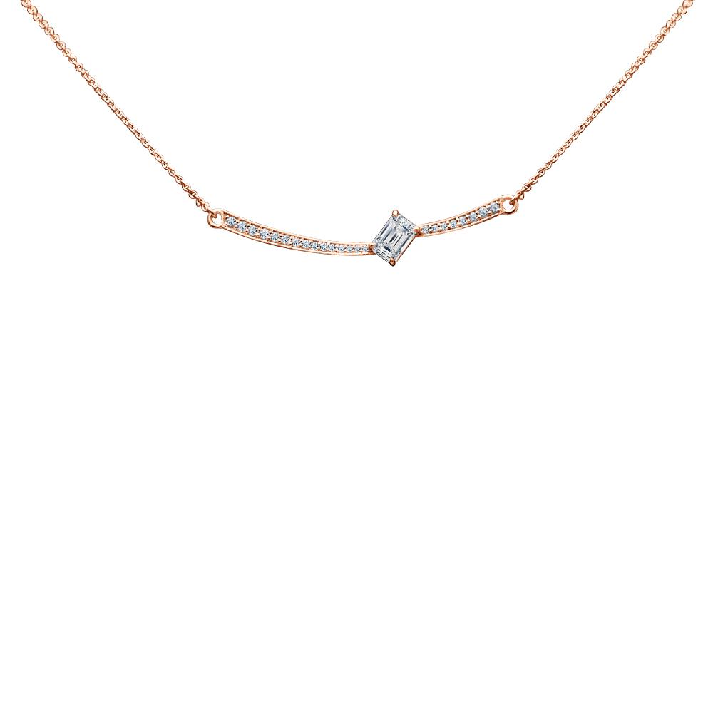 Collier The Ice Skating Girl 0.75 carats - or rouge 18k - AGUADEORO