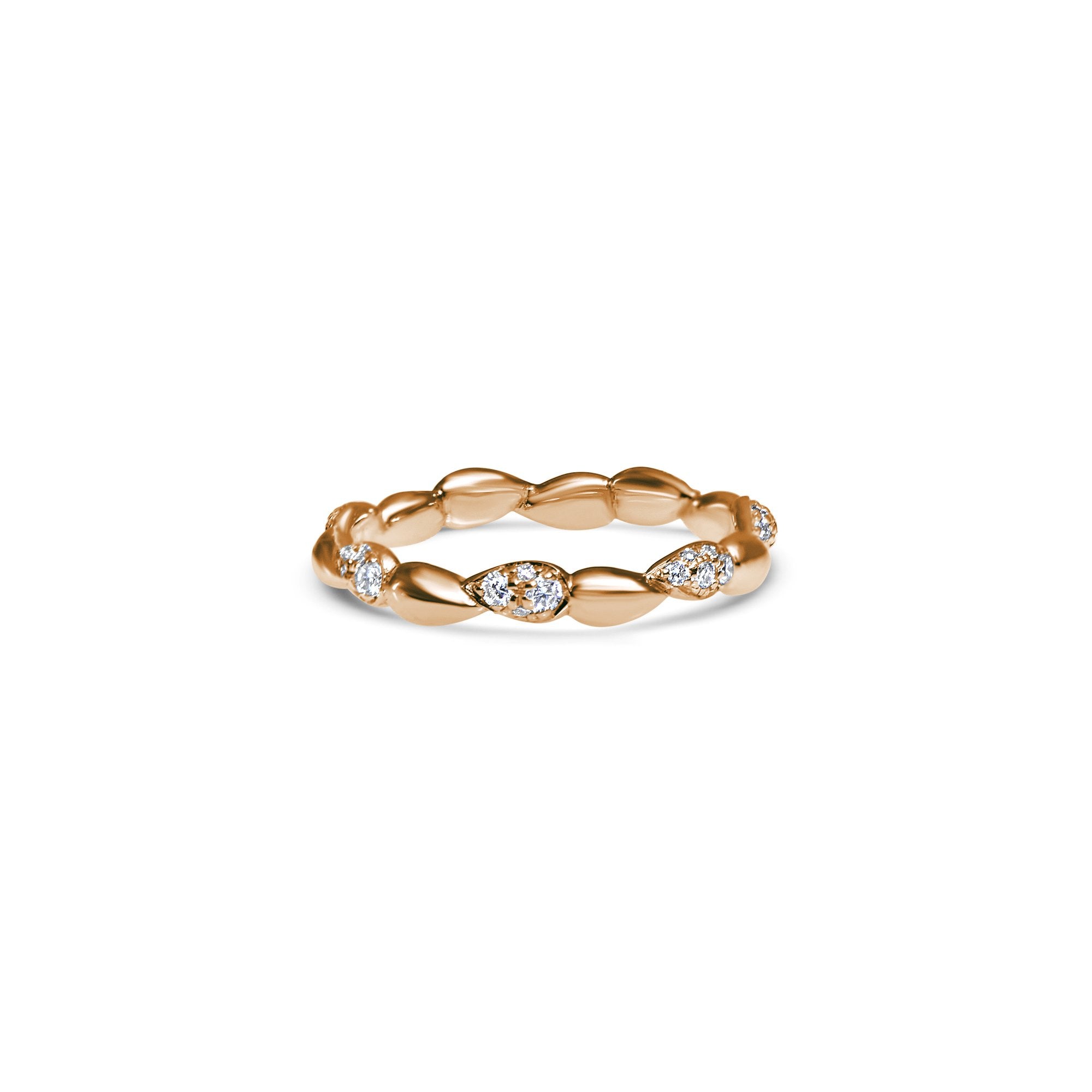 Tresa Drops Pavé - or rouge 18k - AGUADEORO