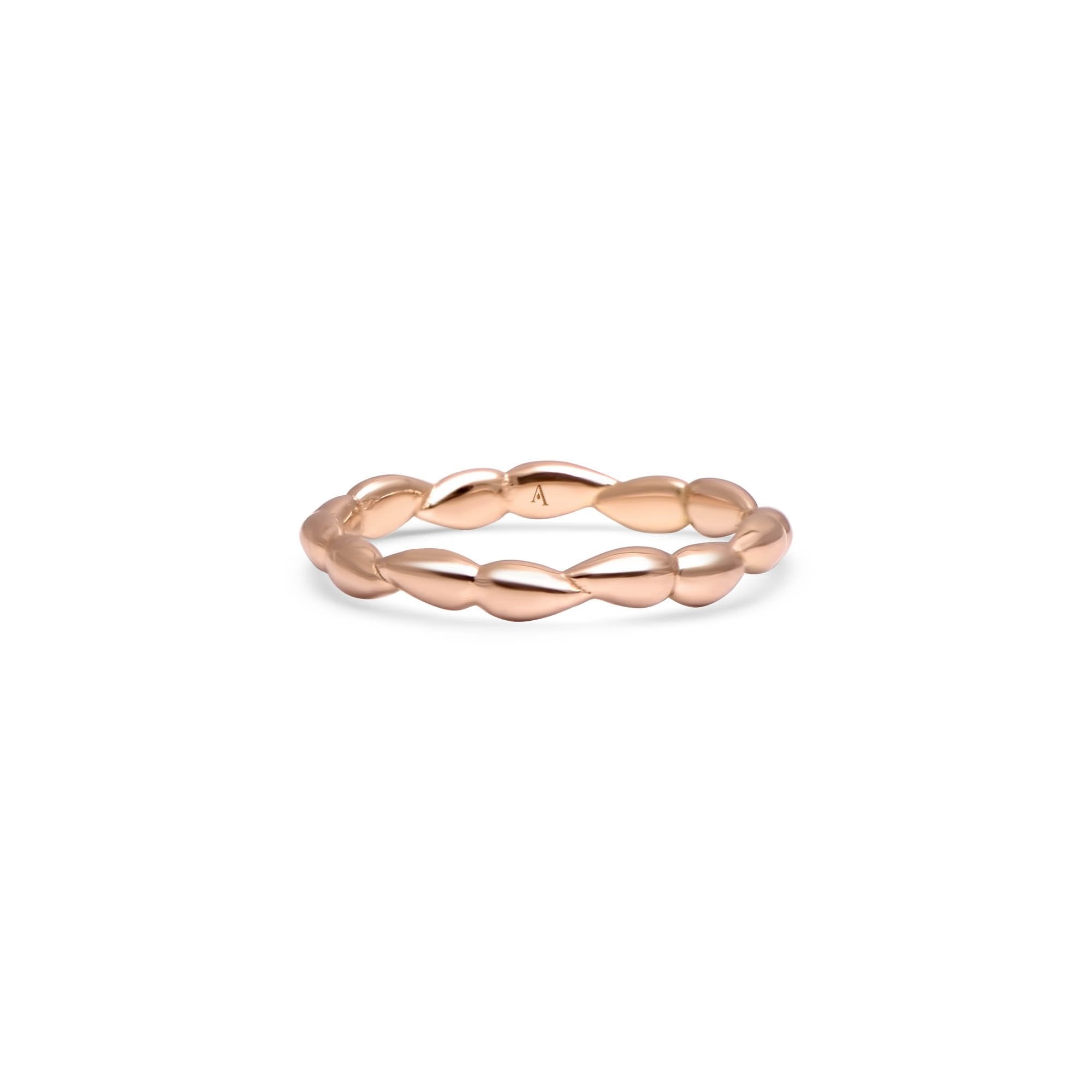 Bague Mémoire en forme de gouttes.