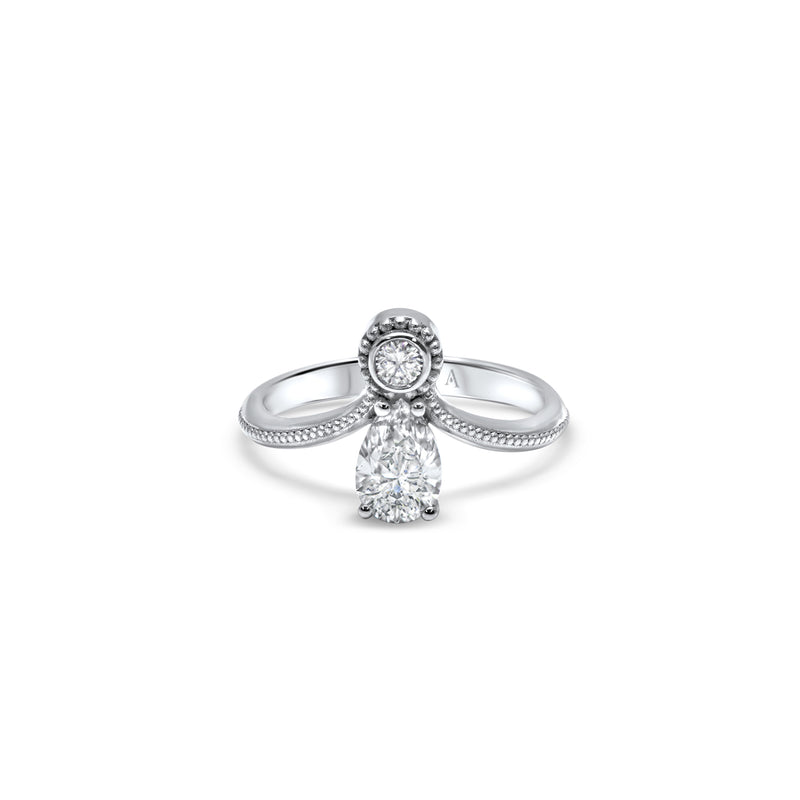 The Oriental Queen 0.75 carats - or blanc 18k