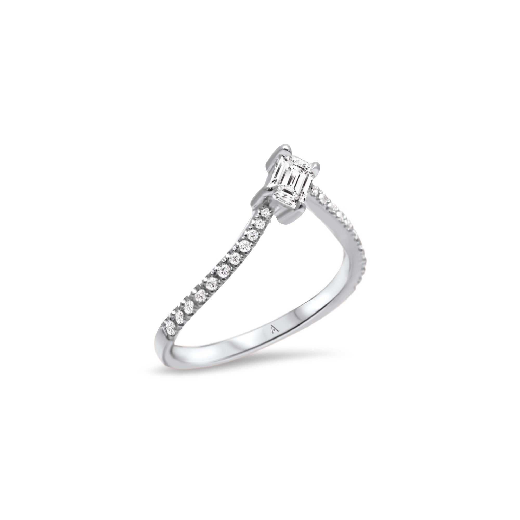 The Fancy Little Ice Skating Girl 0.30 carats - or blanc 18k - AGUADEORO