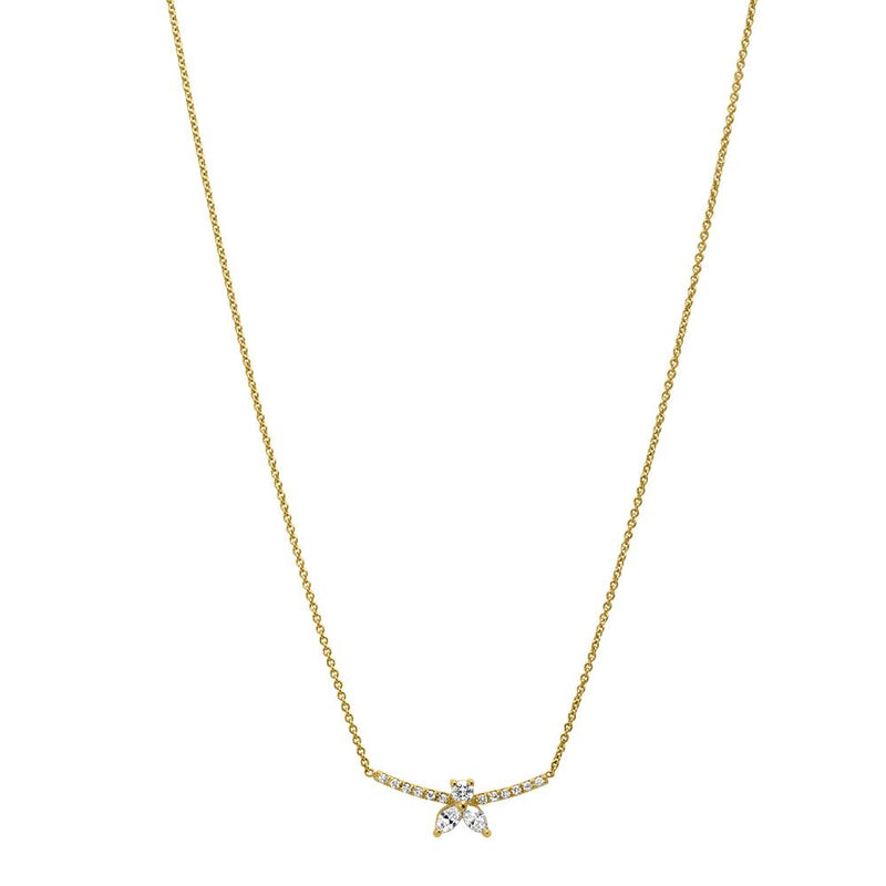 Collier The Little Bee S - or jaune 18k