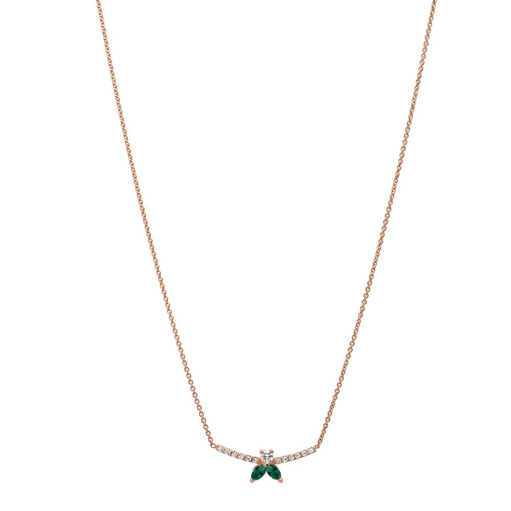Collier The Little Bee M Emerald - or rouge 18k - AGUADEORO