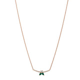 Collier The Little Bee M Emerald - or rouge 18k