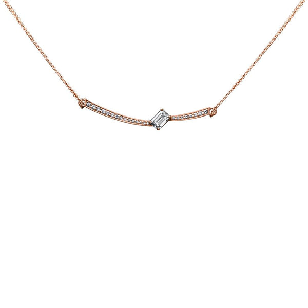 Necklace The Ice Skating Girl 0.50 carats - Red Gold 18k 