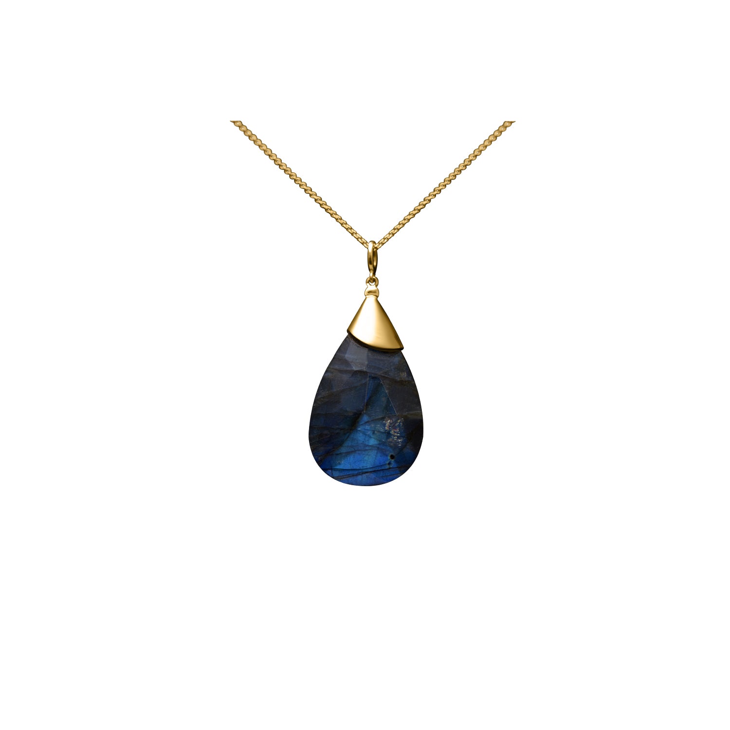 Collier Labradorite L - or jaune 18k - AGUADEORO