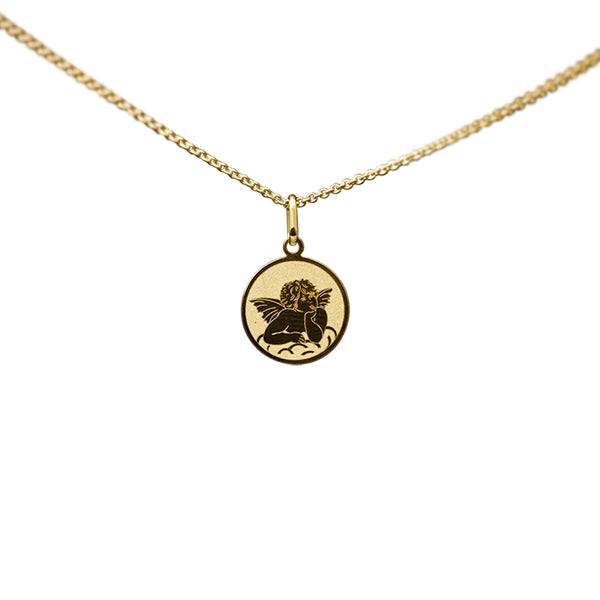 Necklace Angel Guardian - Yellow Gold 18k