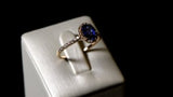 The Blue Temple of Saturn 0.75 carats - or blanc 18k