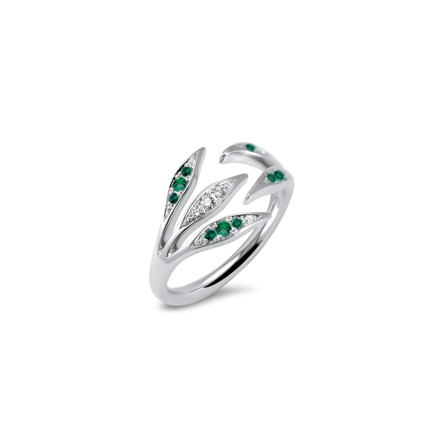 The Little Green Leaves - or blanc 18k - AGUADEORO