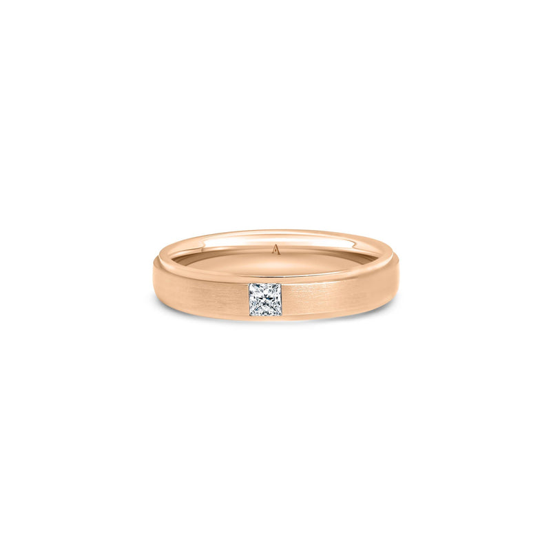 The Fancy large up and down band - Red Gold 18k
